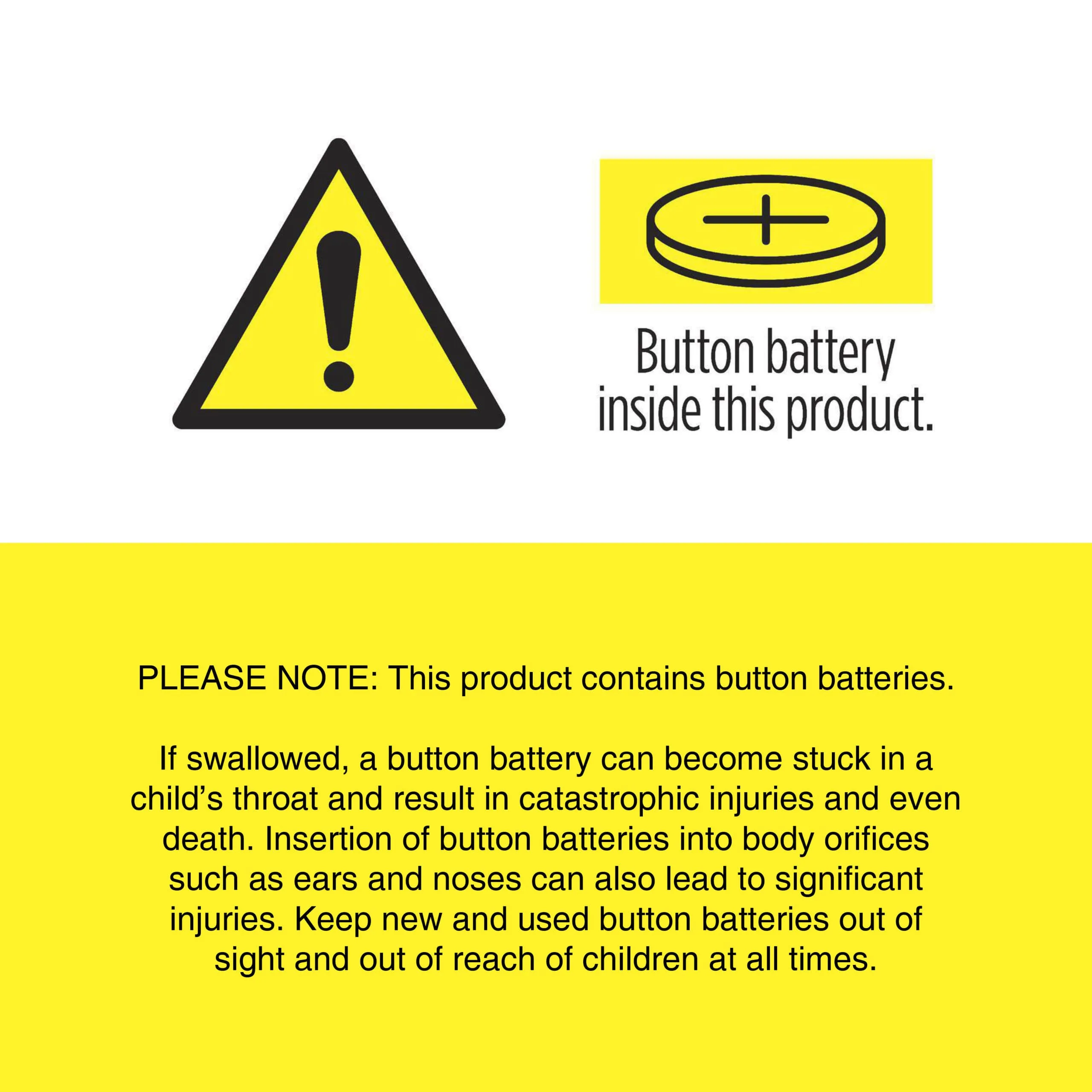 Button Battery Warning Gliderol - Gliderol