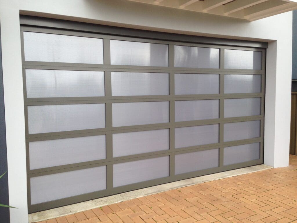 Danmar Clearlite in dark grey frame with perspex inserts  Gliderol  - Gliderol